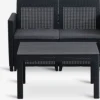Outlet MOLDEConjunto muebles jardín MOLDE 4 plazas gris Conjuntos Mesa Y Sillas De Jardín|Muebles De Jardín