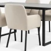 Clearance MOSELUND + SOTTRUPMesa MOSELUND L180 cerámica + 4 SOTTRUP beis/negro Mesas De Comedor|Conjuntos De Comedor