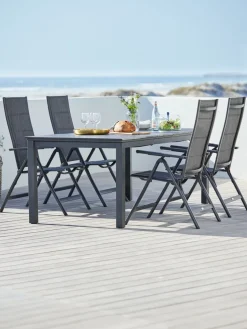 Online MOSS + MYSENMesa MOSS L214/315 + 4 sillas MYSEN gris Conjuntos Mesa Y Sillas De Jardín