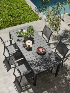 Discount MOSSMesa de jardín MOSS A95xL214/315 gris Mesas De Jardín