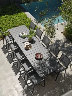 Discount MOSSMesa de jardín MOSS A95xL214/315 gris Mesas De Jardín
