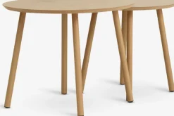 Clearance MUNKEBOMesas nido MUNKEBO Ø55/Ø45 color roble natural juego de 2 Mesas De Centro|Mesas Auxiliares