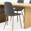 New MUNKEBY + JONSTRUPMesa MUNKEBY L180 roble cálido + 4 JONSTRUP asfalto Mesas De Comedor|Conjuntos De Comedor