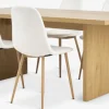 MUNKEBY + JONSTRUPMesa MUNKEBY L180 roble cálido + 4 sillas JONSTRUP blanco Mesas De Comedor|Conjuntos De Comedor
