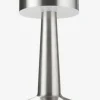 Outlet MUSVITLámpara de mesa recargable MUSVIT Ø11xA21cm cromo Iluminación Exterior