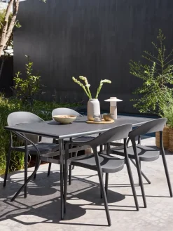 Outlet NANNESTADSilla apilable NANNESTAD gris oscuro Sillas De Jardín