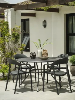 Outlet NANNESTADSilla apilable NANNESTAD gris oscuro Sillas De Jardín