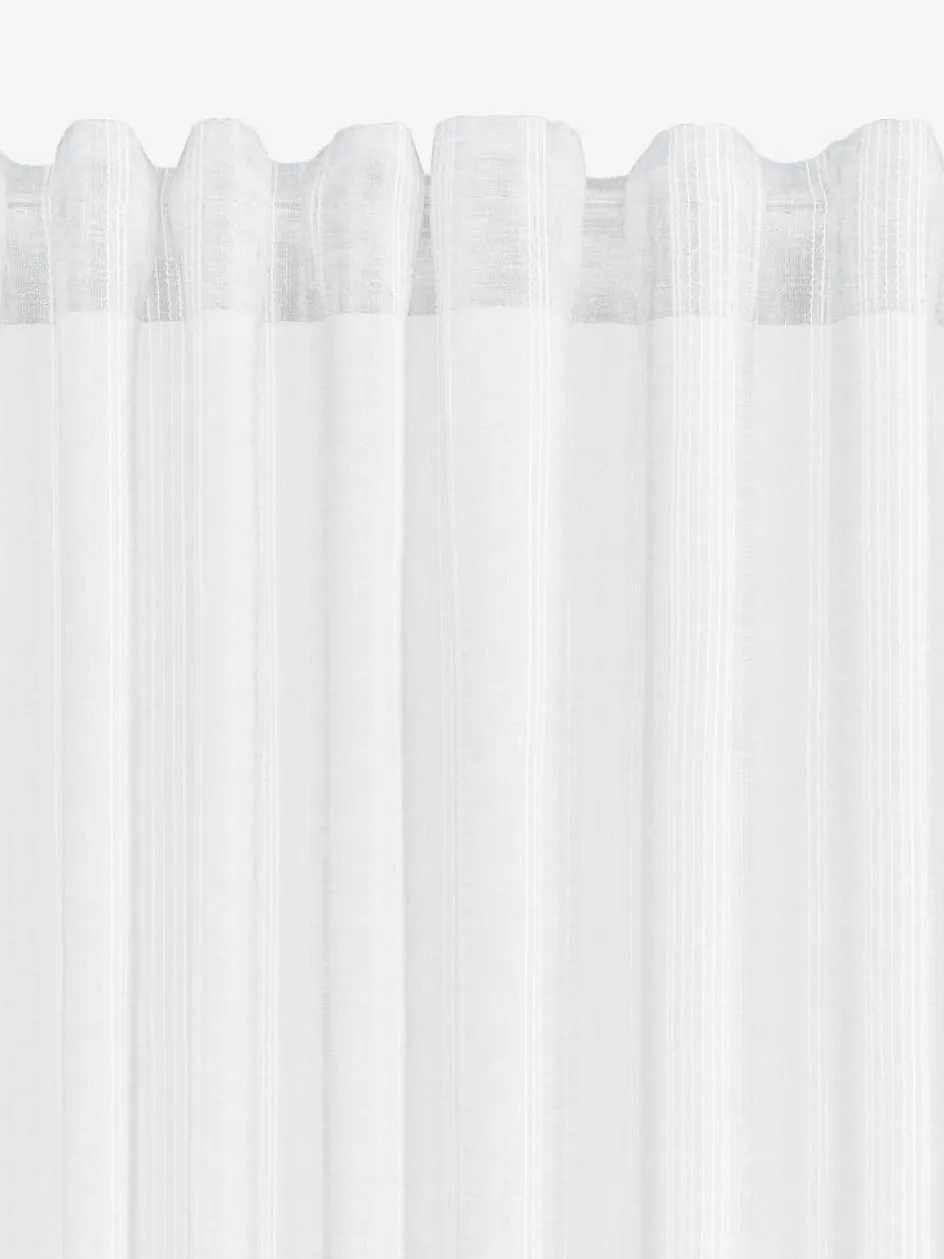 Online NELAUGCortina NELAUG 1x140x300 rayas blanco Cortinas Traslúcidas