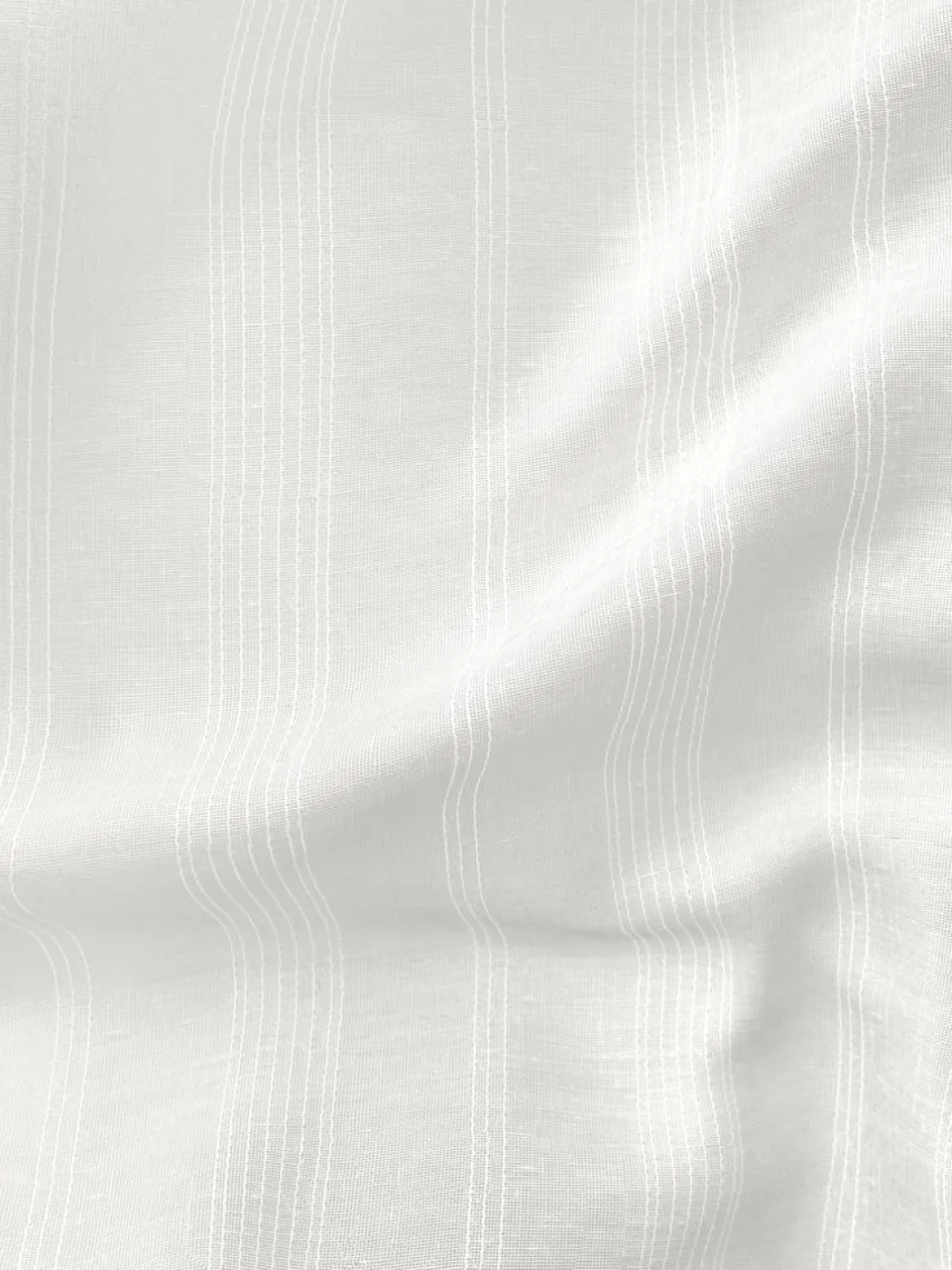 Online NELAUGCortina NELAUG 1x140x300 rayas blanco Cortinas Traslúcidas