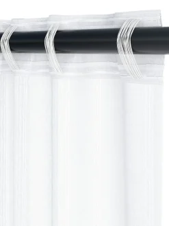 Online NELAUGCortina NELAUG 1x140x300 rayas blanco Cortinas Traslúcidas