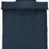 Outlet NIRAPLUSJuego funda nórdica satén NIRA 155x220 azul oscuro Juegos De Funda Nórdica