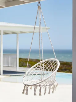 New NITTEDALSilla colgante NITTEDAL Ø80 blanco crudo Muebles De Jardín|Hamacas Y Sillas Colgantes