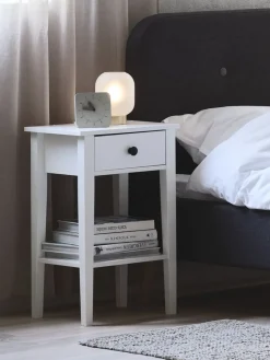 Best NORDBYMesita de noche NORDBY 1 cajón 1 estante blanco Mesitas De Noche|Mesitas De Noche