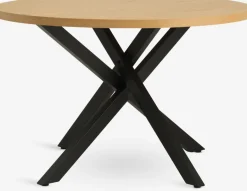Hot NORTOFTMesa de comedor NORTOFT Ø120 color roble cálido/negro Mesas De Comedor