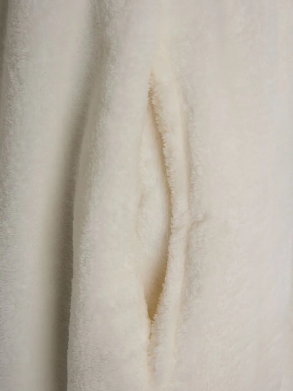Discount NYBROPLUSBata de microfibra NYBRO talla única blanco crudo Albornoces