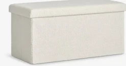 Best NYSTEDPuf NYSTED 76x38 con almacenaje felpa blanco crudo Pufs|Pufs