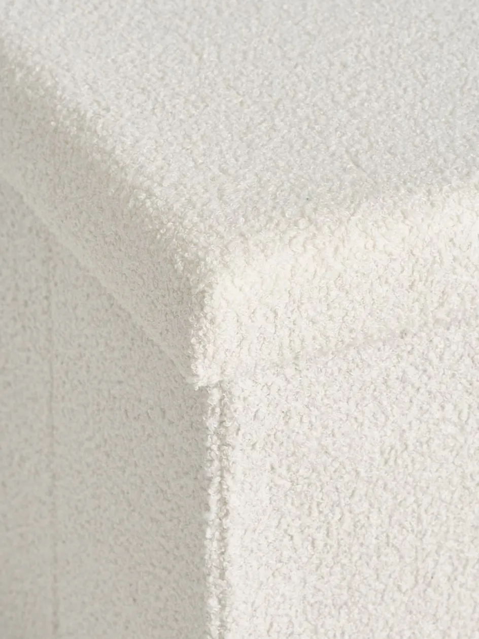 Best NYSTEDPuf NYSTED 76x38 con almacenaje felpa blanco crudo Pufs|Pufs