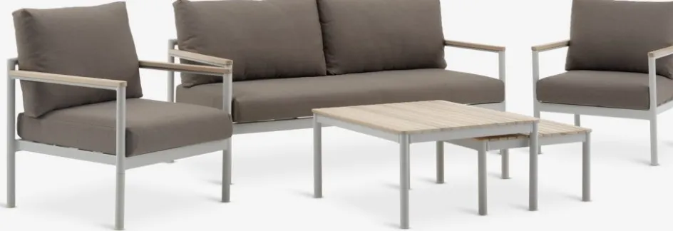 Hot ODDESUNDConjunto muebles jardín ODDESUND 4,5 plazas beis Conjuntos Mesa Y Sillas De Jardín|Muebles De Jardín