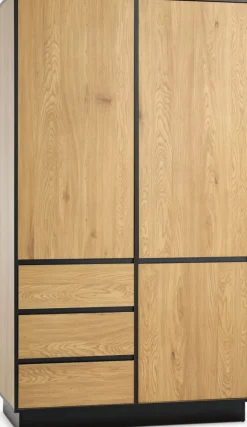 Best ODENSEArmario ODENSE 120x210 3 puertas 3 cajones color roble cálid Armarios|Todos Los Armarios