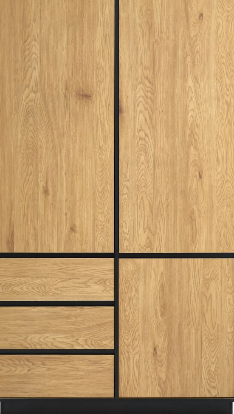 Best ODENSEArmario ODENSE 120x210 3 puertas 3 cajones color roble cálid Armarios|Todos Los Armarios