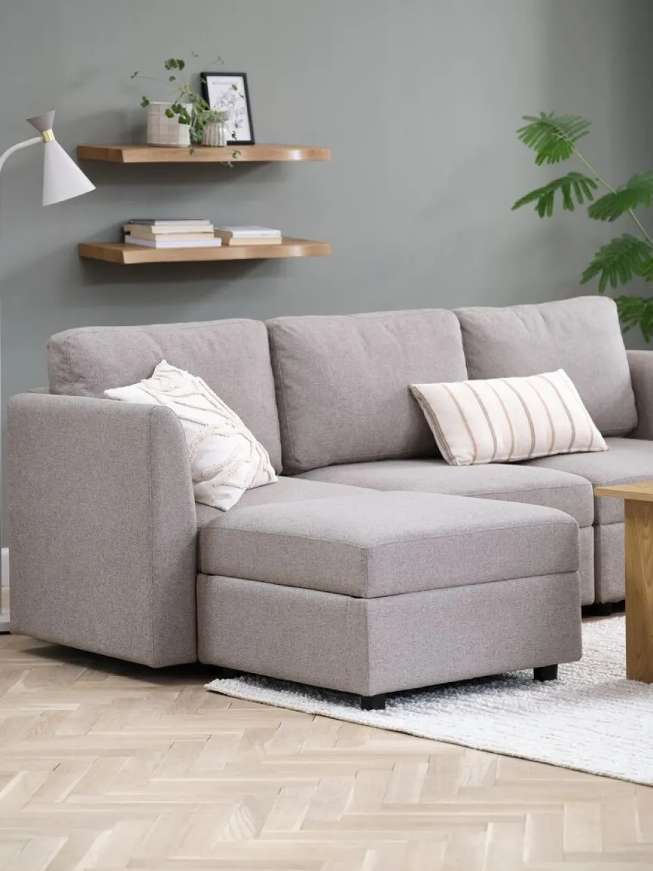 Discount OKSBYMódulo de sofá OKSBY reposabrazos/respaldo tela arena 2 Plazas|3 Plazas