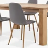 Discount OLDE + JONSTRUPMesa OLDE L160 roble natural + 4 sillas JONSTRUP gris Mesas De Comedor|Conjuntos De Comedor