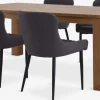 Discount OLDE + PEBRINGEMesa OLDE L200 roble natural + 4 sillas PEBRINGE gris/negro Mesas De Comedor|Conjuntos De Comedor