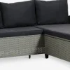 Sale ONDRUPSofá de exterior con chaise longue ONDRUP 3 plazas gris Muebles De Jardín