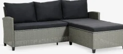 Sale ONDRUPSofá de exterior con chaise longue ONDRUP 3 plazas gris Muebles De Jardín