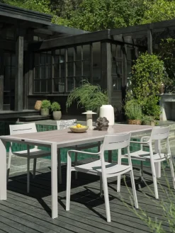 Discount OTTERUPMesa de jardín OTTERUP A90xL207 beis Mesas De Jardín