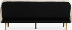 Outlet PARADISSofá cama PARADIS felpa blanco crudo/color roble Sofás Cama|Sofás Cama