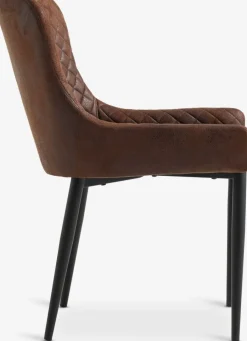 PEBRINGESilla de comedor PEBRINGE marrón envejecido/negro Sillas De Comedor