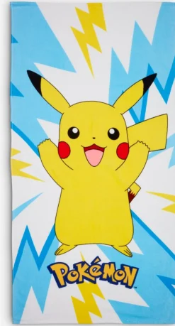 Sale POKEMONGOLDToalla de ducha POKEMON 70x140 Niños Toallas De Lavabo|Toallas De Manos
