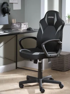 New RANDRUPSilla gaming RANDRUP polipiel negro/malla Sillas De Oficina|Sillas Gaming