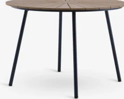 Sale RANGSTRUP + NABEMesa RANGSTRUP Ø110 natural/negro + 4 sillas NABE negro Conjuntos Mesa Y Sillas De Jardín