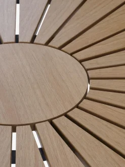 Sale RANGSTRUP + NABEMesa RANGSTRUP Ø110 natural/negro + 4 sillas NABE negro Conjuntos Mesa Y Sillas De Jardín