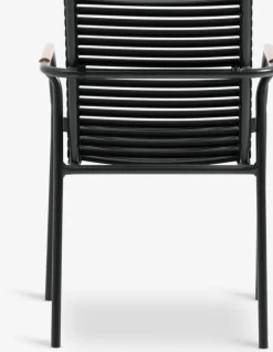 Discount RANGSTRUP + NABEMesa RANGSTRUP Ø130 natural/negro + 4 sillas NABE negro Conjuntos Mesa Y Sillas De Jardín