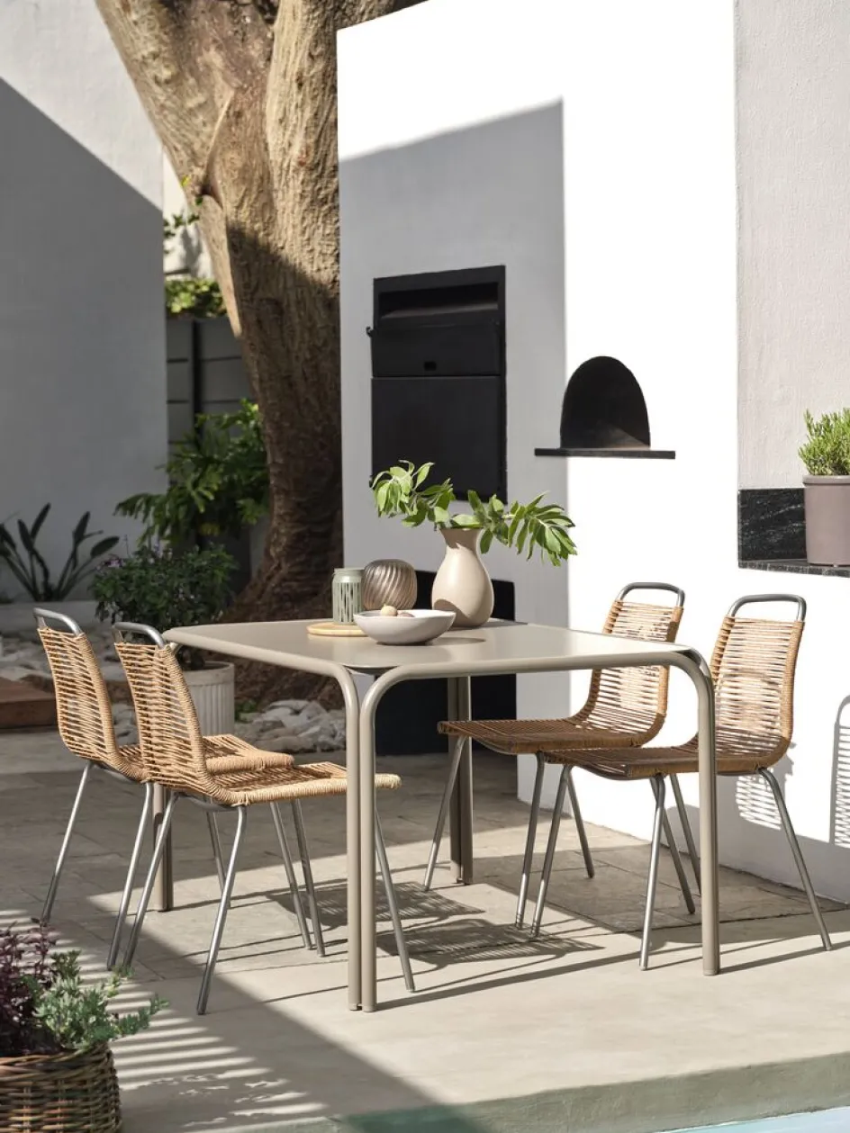 Clearance RAUMA + MIDDAGSBERGETMesa RAUMA L140 arena + 4 sillas MIDDAGSBERGET Conjuntos Mesa Y Sillas De Jardín