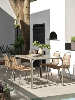 Best RAUMAMesa de jardín RAUMA A90xL140 arena oscuro Mesas De Jardín