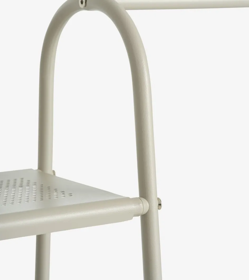 Outlet RAVNKILDEMueble recibidor RAVNKILDE 4 estantes arena claro Percheros Con Zapatero|Percheros Con Zapatero