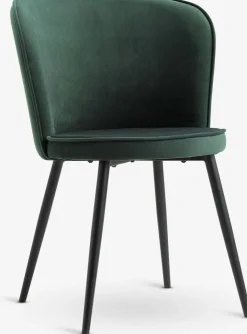 Outlet RISSKOVSilla de comedor RISSKOV terciopelo /negro Sillas De Comedor