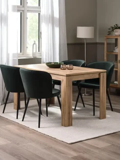 Outlet RISSKOVSilla de comedor RISSKOV terciopelo /negro Sillas De Comedor
