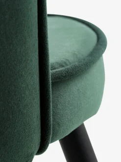 Outlet RISSKOVSilla de comedor RISSKOV terciopelo /negro Sillas De Comedor