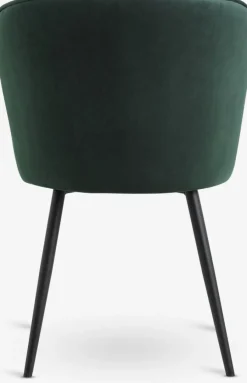 Outlet RISSKOVSilla de comedor RISSKOV terciopelo /negro Sillas De Comedor