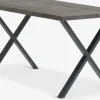 Hot ROSKILDEMesa de comedor ROSKILDE 80×140 roble oscuro Mesas De Comedor