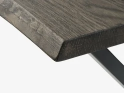 Hot ROSKILDEMesa de comedor ROSKILDE 80×140 roble oscuro Mesas De Comedor