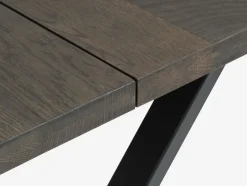 Hot ROSKILDEMesa de comedor ROSKILDE 80×140 roble oscuro Mesas De Comedor