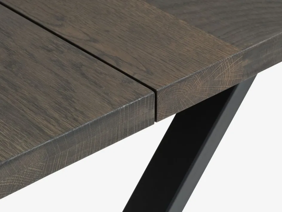 Hot ROSKILDEMesa de comedor ROSKILDE 80×140 roble oscuro Mesas De Comedor