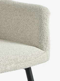 New ROSLEV + PURHUSMesa ROSLEV L140 roble natural + 4 PURHUS blanco crudo/negro Mesas De Comedor|Conjuntos De Comedor