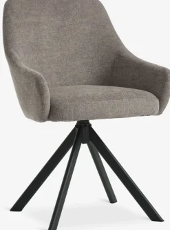 Clearance ROSTRUPSilla de comedor ROSTRUP giratoria tela /negro Sillas De Comedor